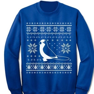 Monk Parakeet Christmas Sweater Sweatshirt. Ugly Xmas Sweater. Bird Owner Sweater.