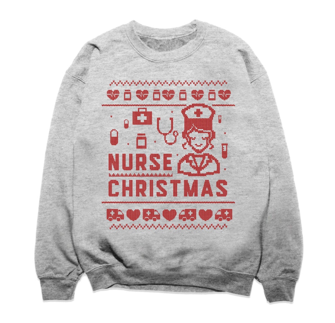 Nurse Christmas Gift, Nurse Ugly Christmas Sweatshirt, Nurse