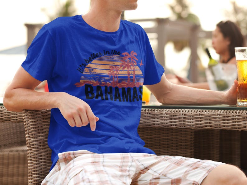 It's Better in the Bahamas T Shirt, Bahamas Vacation Shirt, Tropical Beach Shirt, Island Travel Tee, Palm Tree Shirt, Caribbean Beach Shirt image 4