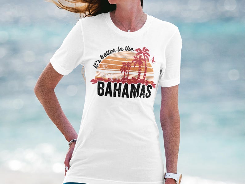 It's Better in the Bahamas T Shirt, Bahamas Vacation Shirt, Tropical Beach Shirt, Island Travel Tee, Palm Tree Shirt, Caribbean Beach Shirt image 3
