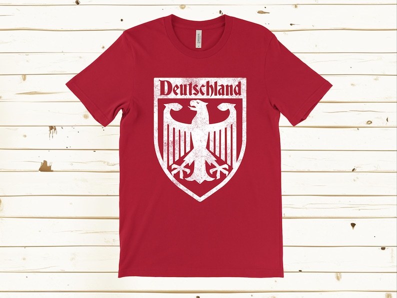 Deutschland Coat of Arms T Shirt, Germany T Shirt Gift, German Eagle Crest Shirt, Vintage Bundesadler Shirt, German Heritage Gift image 6