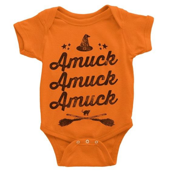 Amuck Halloween Baby Bodysuit, Funny Baby Costume, Sanderson Sisters Inspired Baby Outfit, Newborn Witch Bodysuit, Spooky Season Baby Gift