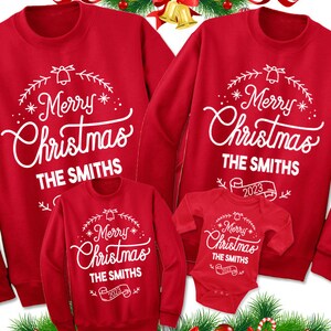 Christmas Sweatshirt. Christmas Gifts. Custom Family Shirts. Matching Sweatshirts. Christmas Sweaters. Kids Babies Christmas Shirts.