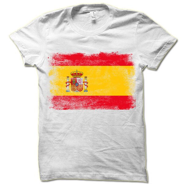 T-shirt Flag Spanish Etsy - Flag Gift Shirt Spain