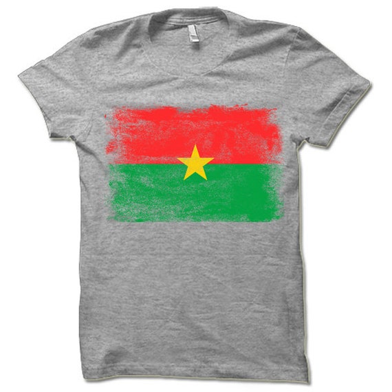 Drapeau burkinabé du Burkina Faso T-Shirt : : Mode