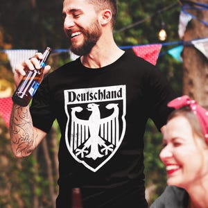 Deutschland Coat of Arms T Shirt, Germany T Shirt Gift, German Eagle Crest Shirt, Vintage Bundesadler Shirt, German Heritage Gift image 2