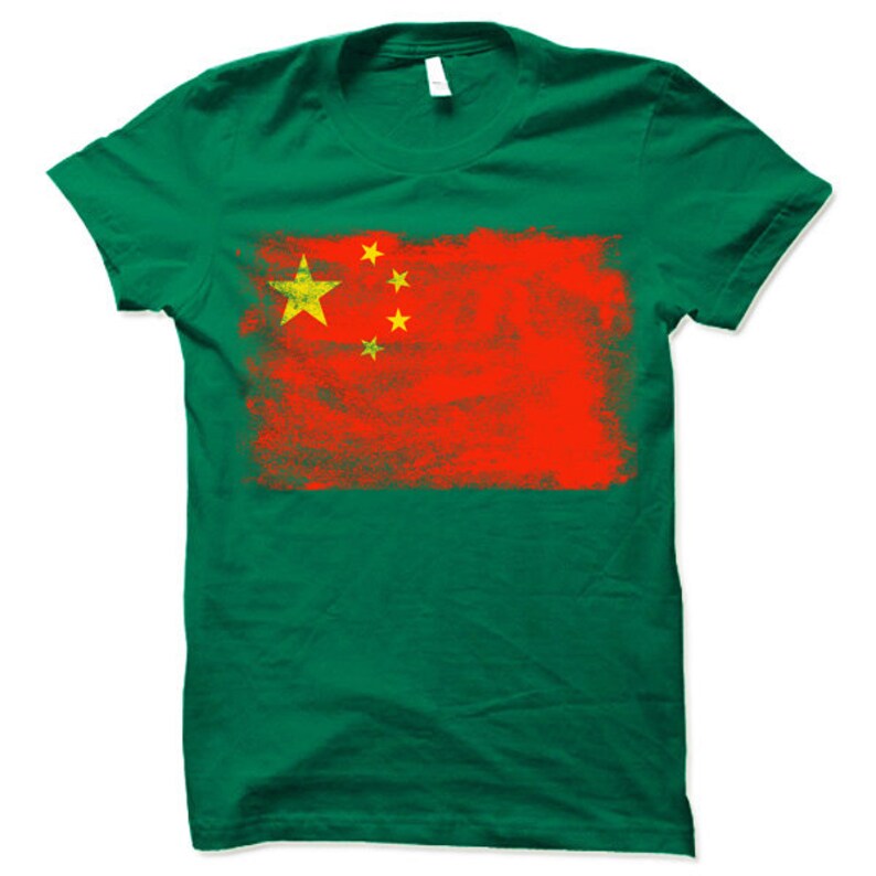 China Retro Flag Shirt Chinese Flag Tshirt Gift Etsy
