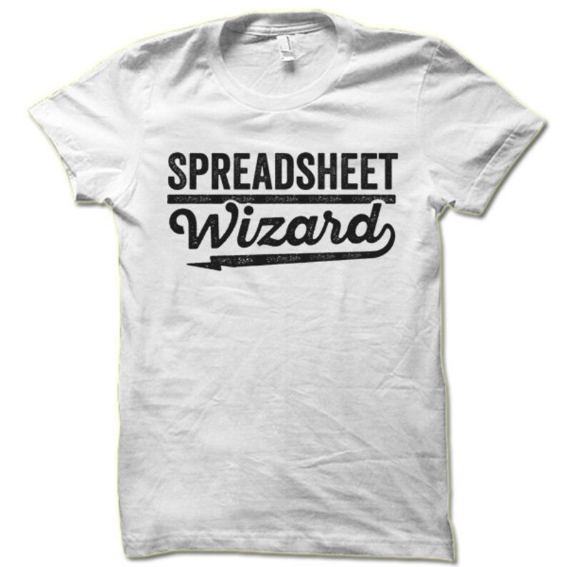 Spreadsheet Wizard T Shirt Gift for an Accountant CPA Geek Etsy