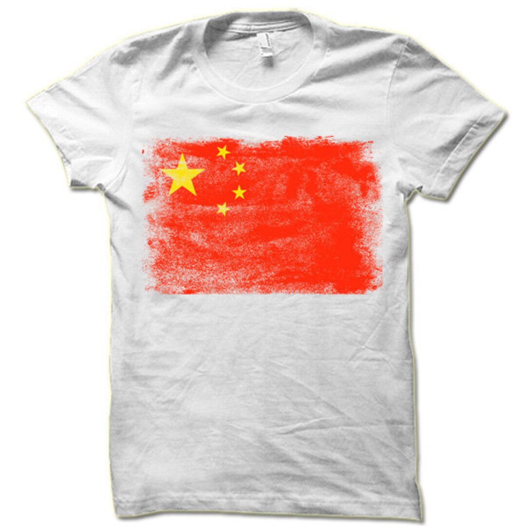 China Retro Flag Shirt Chinese Flag Tshirt Gift Etsy