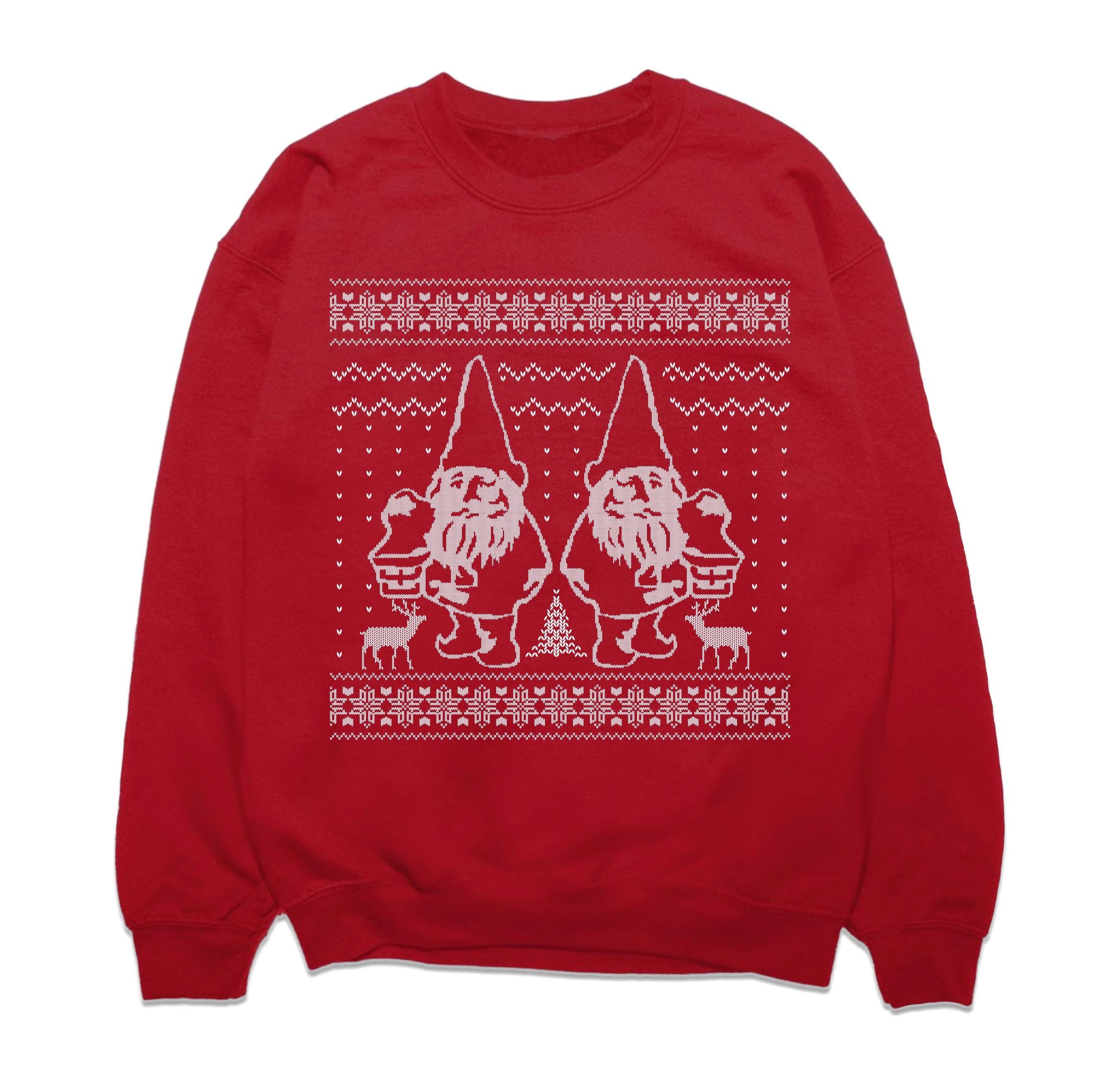 Gnome Ugly Christmas Sweatshirt Holiday Gnome Sweater Cute Gnome Christmas Gift Nordic Gnome Sweatshirt Gnome Christmas Gifts