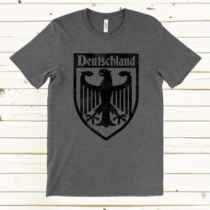 Deutschland Coat of Arms T Shirt, Germany T Shirt Gift, German Eagle Crest Shirt, Vintage Bundesadler Shirt, German Heritage Gift image 3