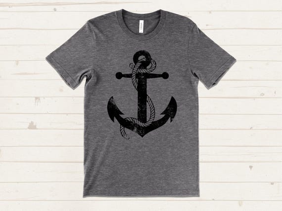 Anchor Shirt, Nautical Shirt for Men and Women, Anchor Graphic Tee, Maritime Themed Shirt, Sea Lover Gift, Coastal Style Shirt
