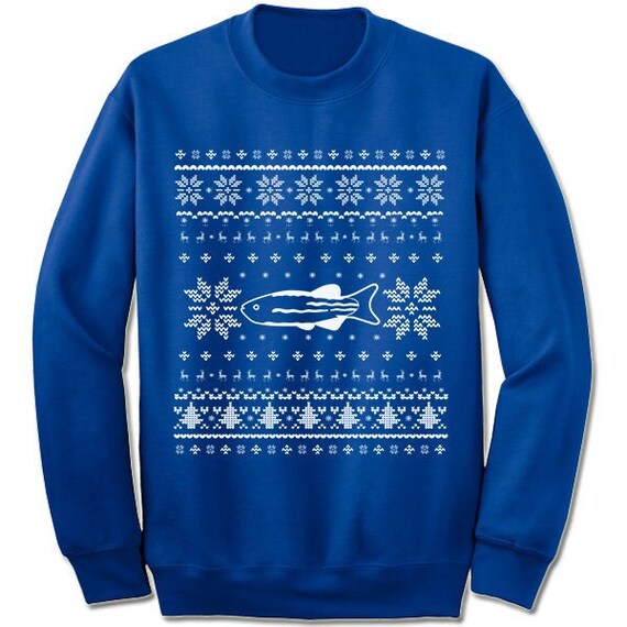 Fish christmas sweater cheap