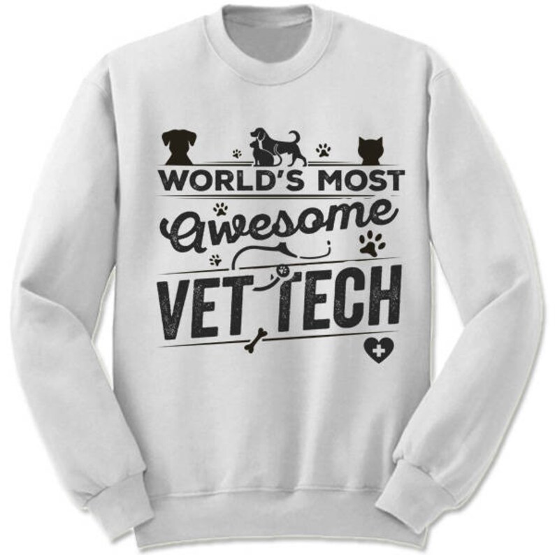 Vet Tech Sweatshirt. Fun Veterinary Technician Gift. Etsy