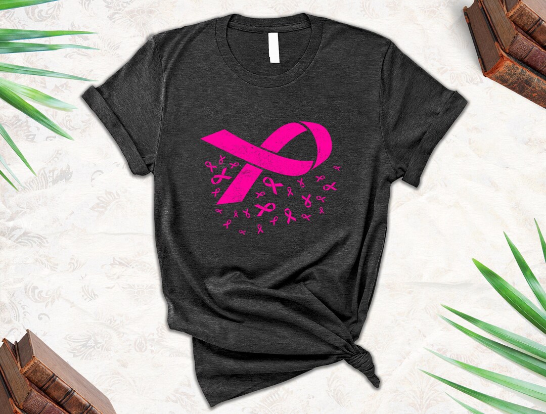 Pink Ribbon Shirt, Breast Cancer Survivor Gifts, Cancer Awareness ...