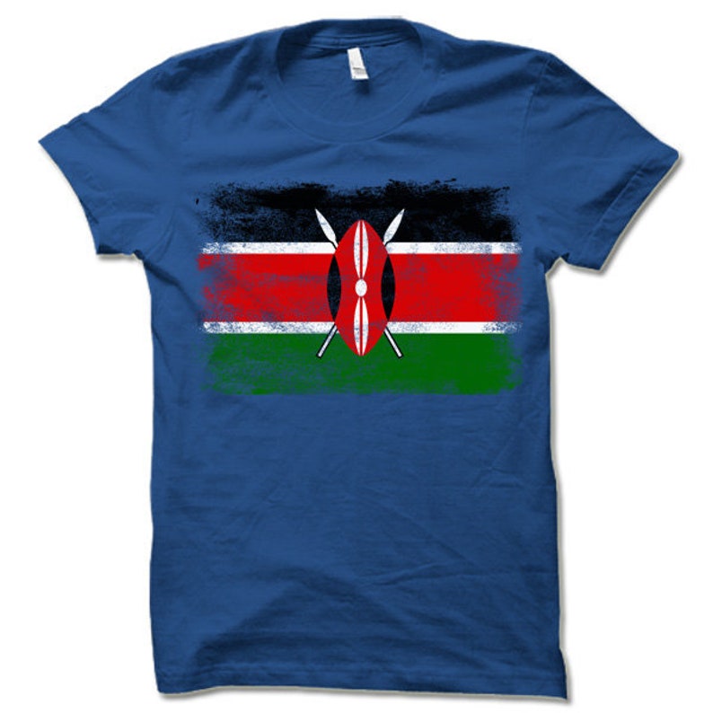 Kenya Flag Shirt Kenyan Flag Tshirt Gift Etsy