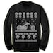 Biker Motorcycle Christmas Sweater. Ugly Christmas Sweaters for Men and Women. Christmas Gift. Ugly Xmas. 