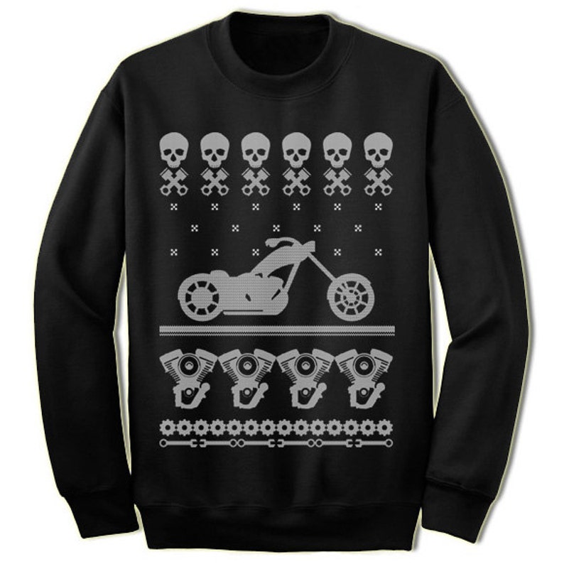 Motard moto pull de Noël. Chandails de laid de Noël pour les Etsy