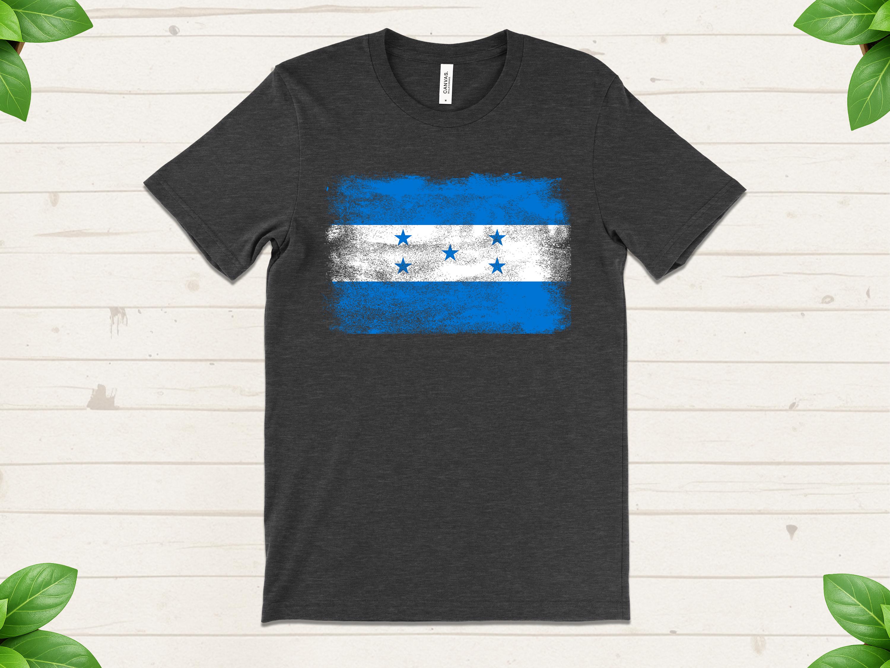 Camiseta con la bandera de Honduras, orgullo hondureño desgastado, unisex,  colores nacionales