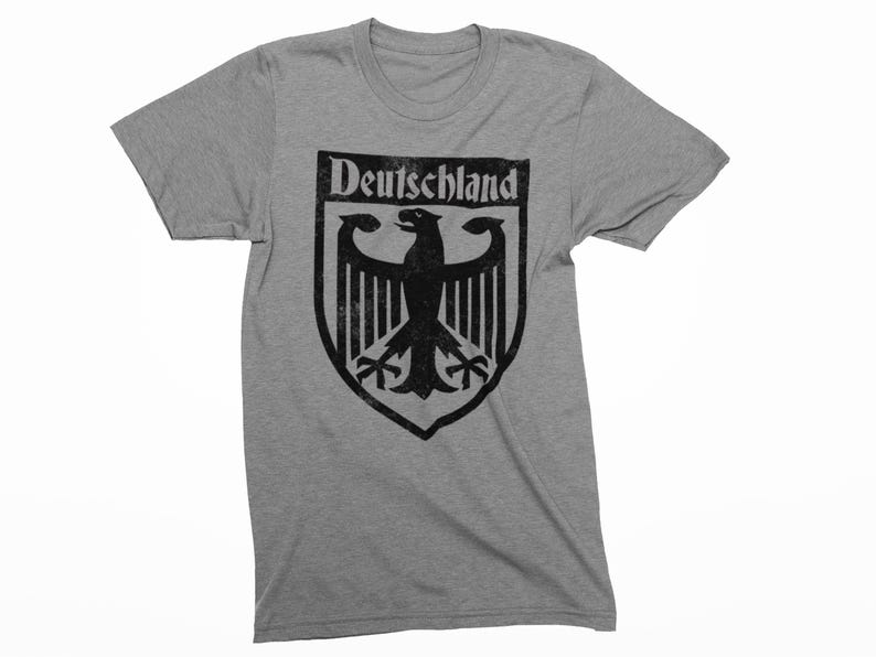 Deutschland Coat of Arms T Shirt, Germany T Shirt Gift, German Eagle Crest Shirt, Vintage Bundesadler Shirt, German Heritage Gift image 9