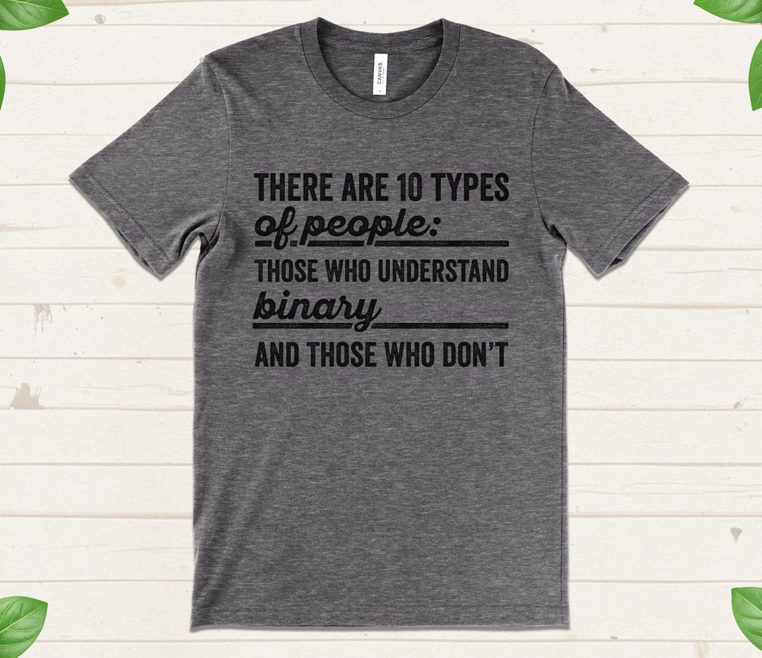 Funny Programmer Shirt, Coding Humor Tee, Binary Code Shirt, Developer ...