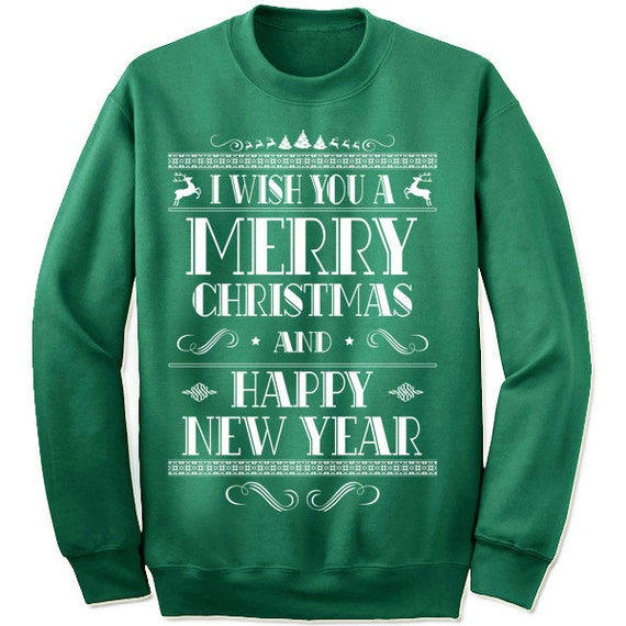 Buon Natale e felice anno nuovo maglione felpa regalo. | Etsy Italia