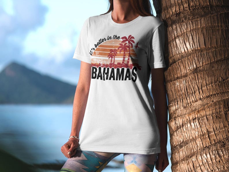 It's Better in the Bahamas T Shirt, Bahamas Vacation Shirt, Tropical Beach Shirt, Island Travel Tee, Palm Tree Shirt, Caribbean Beach Shirt image 2