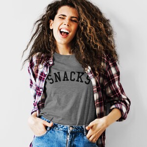 Snacks T Shirt, Casual Funny T-Shirt, Food Lover Shirt, Casual Graphic Tee, Comfortable Snack T-Shirt, Snack Lover Gift, T-Shirt for Foodies image 2