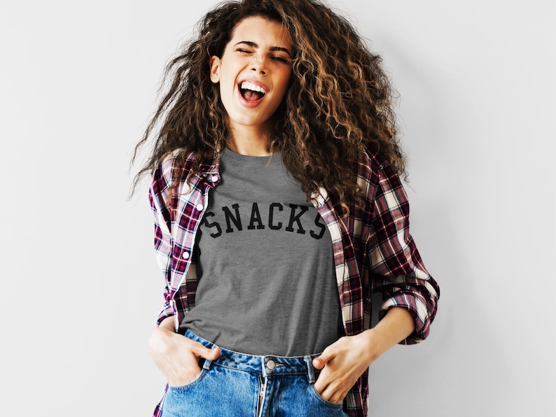 Snacks T Shirt, Casual Funny T-Shirt, Food Lover Shirt, Casual Graphic Tee, Comfortable Snack T-Shirt, Snack Lover Gift, T-Shirt for Foodies image 2