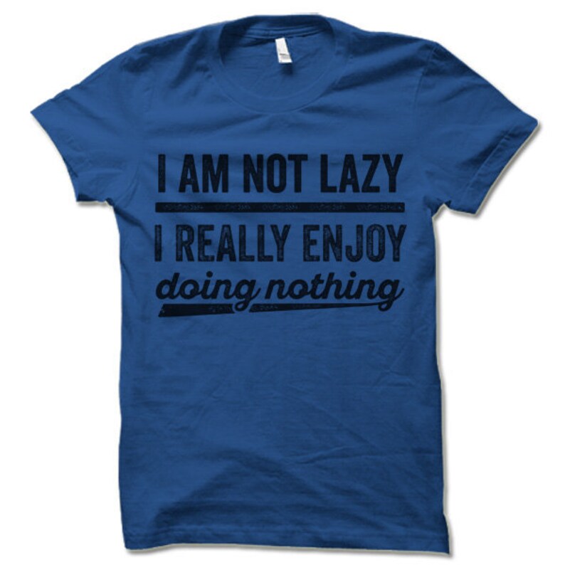 Women's Timon T-Shirt - 'I Am Not Lazy Saving Energy' Funny Trendy Top