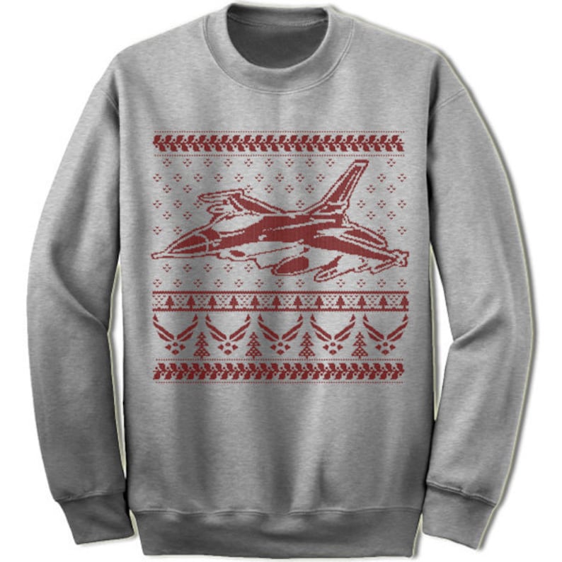Air Force Christmas Sweater Sweatshirt. Air Force