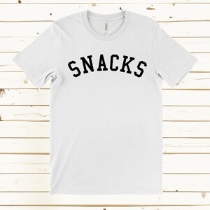 Snacks T Shirt, Casual Funny T-Shirt, Food Lover Shirt, Casual Graphic Tee, Comfortable Snack T-Shirt, Snack Lover Gift, T-Shirt for Foodies image 3