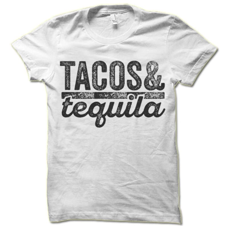 Tacos & Tequila Shirt. Funny Mexican Vacation Tee Shirt. image 4