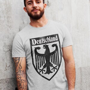 Deutschland Coat of Arms T Shirt, Germany T Shirt Gift, German Eagle Crest Shirt, Vintage Bundesadler Shirt, German Heritage Gift image 10
