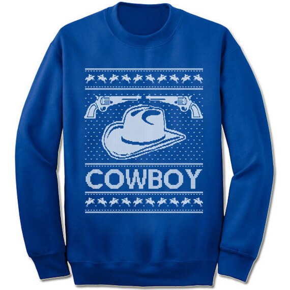 cowboy christmas sweater cowboy sweatshirt for men and etsy cowboys ugly christmas sweaters