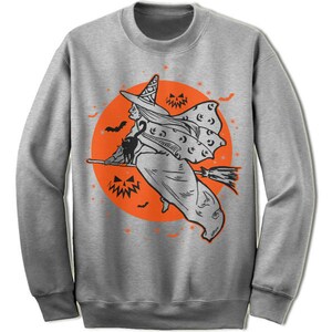 Womens Halloween Sweatshirt, Witch Sweater, The Witches Moon Halloween Sweatshirt, Fun Halloween Gift Idea for Women, Womens Witch Shirt image 2