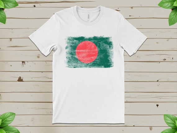 Bangladesh Flag T-shirt, Bangladeshi Red Circle Graphic Tee