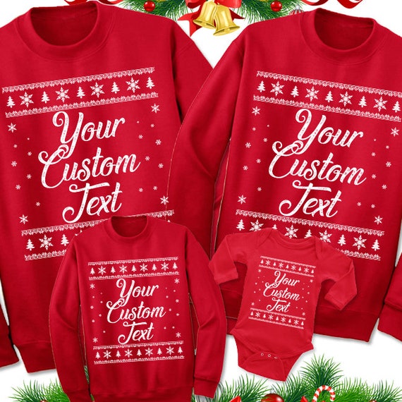Camisas navideñas personalizadas. Sudadera Navidad - Etsy España