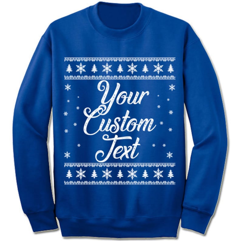 Customized Christmas Sweater Sweatshirt. Custom Christmas Etsy UK