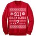 911 Dispatcher Christmas Sweater Sweatshirt. Ugly Christmas Sweater. Christmas Gift. Ugly Xmas Sweater. 