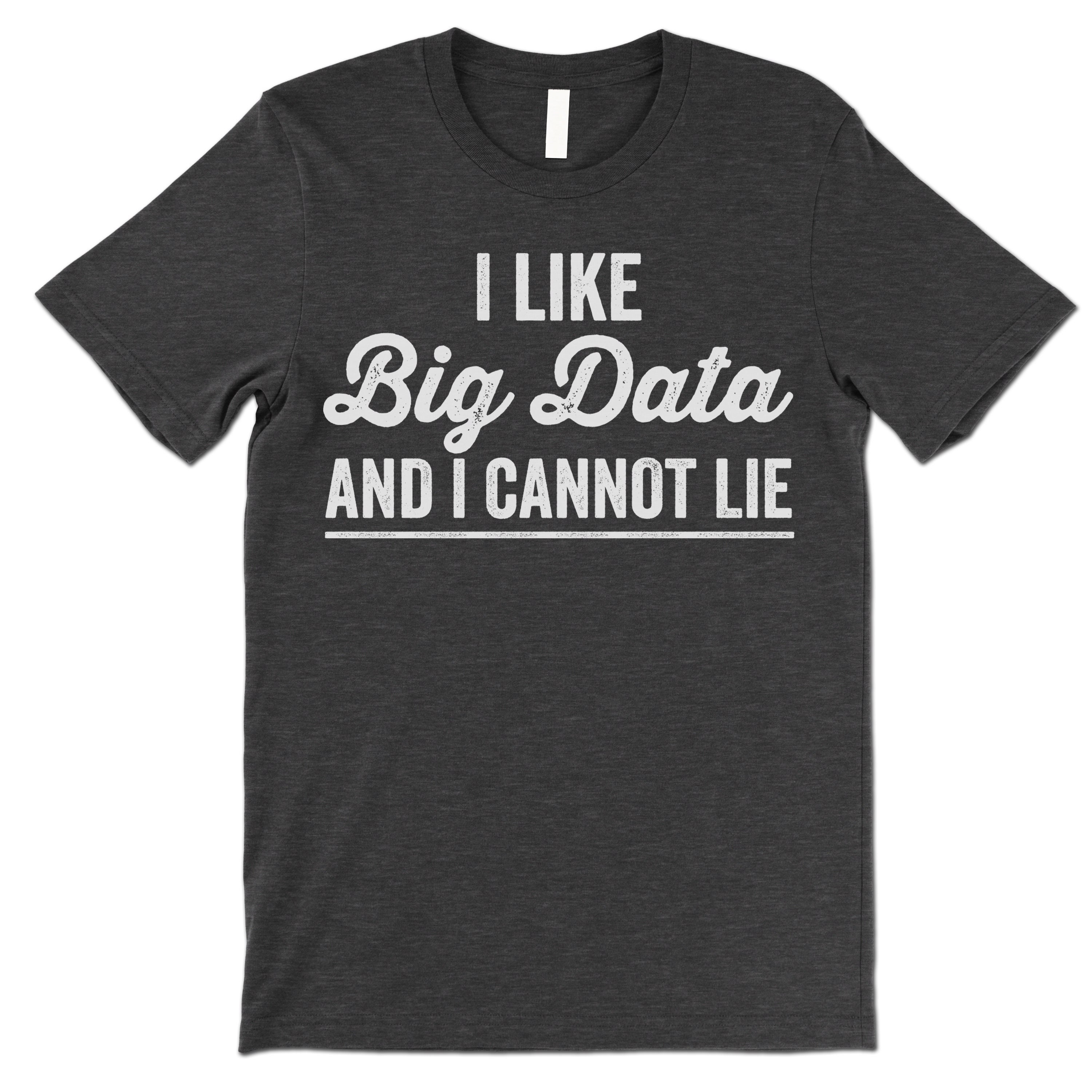 I Like Big Data Shirt. I Like Big Data and I Cannot Lie. Big Data