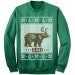 Ugly Christmas Bear Beer Deer Sweater Sweatshirt. Funny Ugly Tacky Christmas Sweater. Ugly Xmas Sweater. 