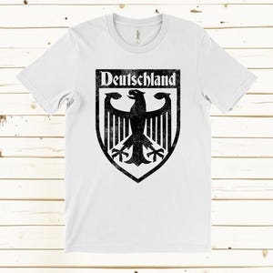 Deutschland Coat of Arms T Shirt, Germany T Shirt Gift, German Eagle Crest Shirt, Vintage Bundesadler Shirt, German Heritage Gift image 7