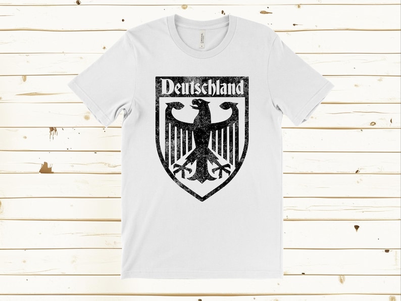 Deutschland Coat of Arms T Shirt, Germany T Shirt Gift, German Eagle Crest Shirt, Vintage Bundesadler Shirt, German Heritage Gift image 7
