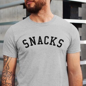 Snacks T Shirt, Casual Funny T-Shirt, Food Lover Shirt, Casual Graphic Tee, Comfortable Snack T-Shirt, Snack Lover Gift, T-Shirt for Foodies image 5