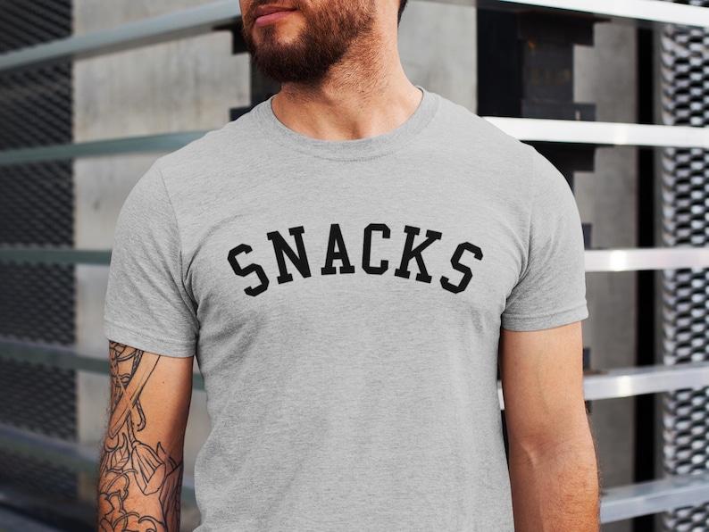 Snacks T Shirt, Casual Funny T-Shirt, Food Lover Shirt, Casual Graphic Tee, Comfortable Snack T-Shirt, Snack Lover Gift, T-Shirt for Foodies image 5