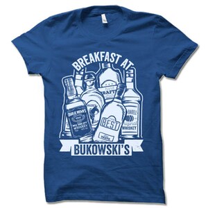 Charles Bukowski Shirt Breakfast at Bukowski's Hipster T shirt Writer Shirt Drinking Shirt Funny Adult Alcohol Shirt Tee image 4