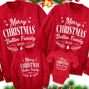 Custom Merry Christmas Shirts. Cute Family  Christmas Sweater Sweatshirt. Matching Family Christmas Shirt. Custom Christmas Outfit.