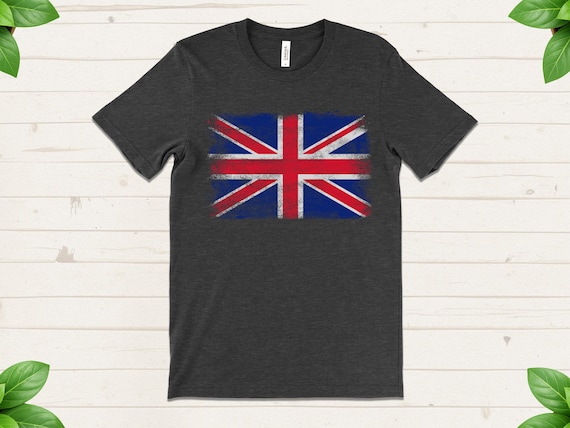 T-Shirt Uomo Union Jack – Bandiera Britannica Strappata, 100% Cotone, Jersey