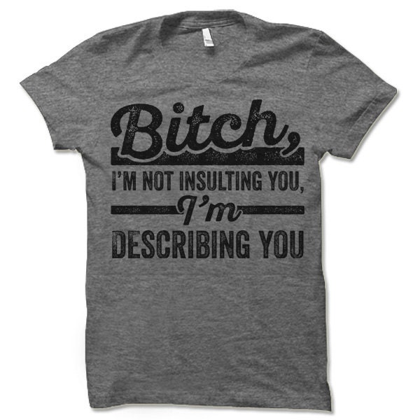 I'm Not Insulting You I'm Describing You T-Shirt. | Etsy